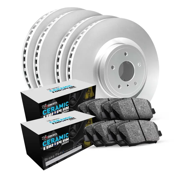 R1 Concepts WDTN2-10508 Brake Rotor- Carbon Coated W/ Euro Ceramic Pads